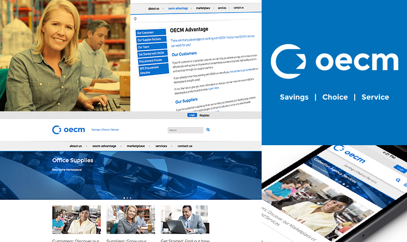 Images representing the OECM website